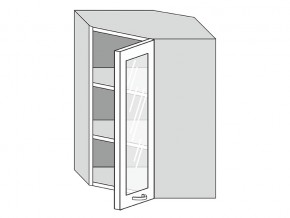 19.60.3у Шкаф настенный (h=913) угловой на 600мм со стекл. дверцей в Первоуральске - pervouralsk.magazin-mebel74.ru | фото