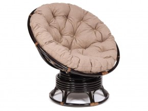 Кресло-качалка Papasan w 23/01 B с подушкой Antique brown, экошерсть Коричневый в Первоуральске - pervouralsk.magazin-mebel74.ru | фото