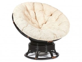 Кресло-качалка Papasan w 23/01 B с подушкой Antique brown, ткань Старт в Первоуральске - pervouralsk.magazin-mebel74.ru | фото