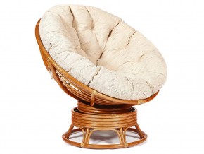 Кресло-качалка Papasan w 23/01 B с подушкой Cognac, ткань Старт в Первоуральске - pervouralsk.magazin-mebel74.ru | фото