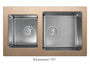 Мойка комбинированная Tolero twist TTS-840 Бежевый 101 в Первоуральске - pervouralsk.magazin-mebel74.ru | фото