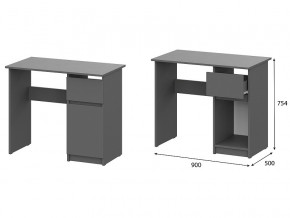Стол письменный 900 Денвер Графит серый в Первоуральске - pervouralsk.magazin-mebel74.ru | фото