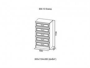 ВМ-10 Комод в Первоуральске - pervouralsk.magazin-mebel74.ru | фото